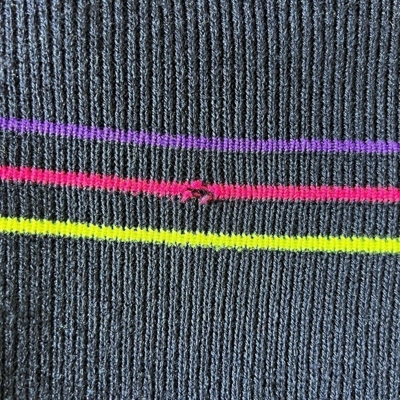 Vintage Jardi Full Zip Sweater with Neon Lines - Picture 8 of 8